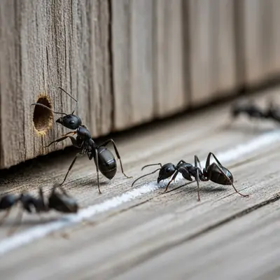 Garantie de 1 an sur l'extermination de fourmis charpentières
